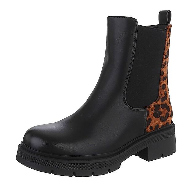 Ital-Design Stylische Chelsea-Boots mit elastischen Einsätzen für Damen Pla günstig online kaufen