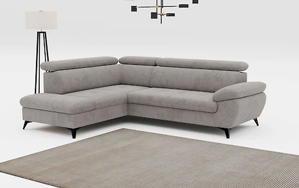 COTTA Ecksofa »Hudson L-Form« mit Kopfteilverstellung, wahlweise mit Bettfu günstig online kaufen