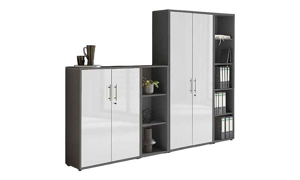 moebel-dich-auf Aktenschrank OFFICE EDITION (Set 4, abschließbar, Metallgri günstig online kaufen