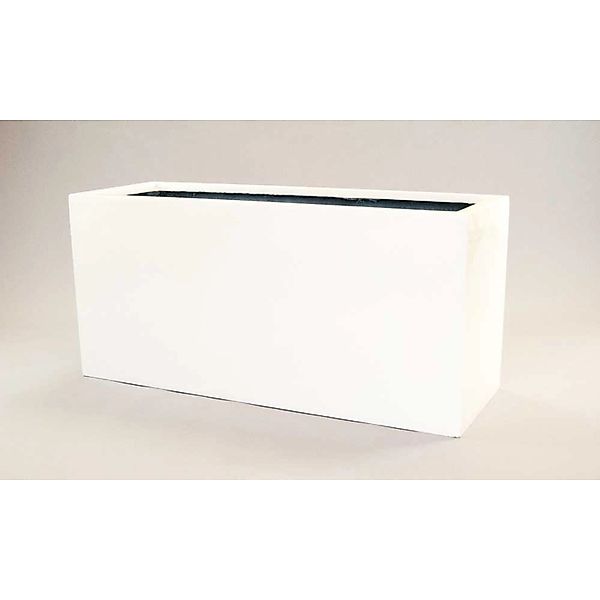 Elegant Einrichten Pflanzkübel Fiberglas Rechteckig 84x30x40cm Hochglanz-We günstig online kaufen