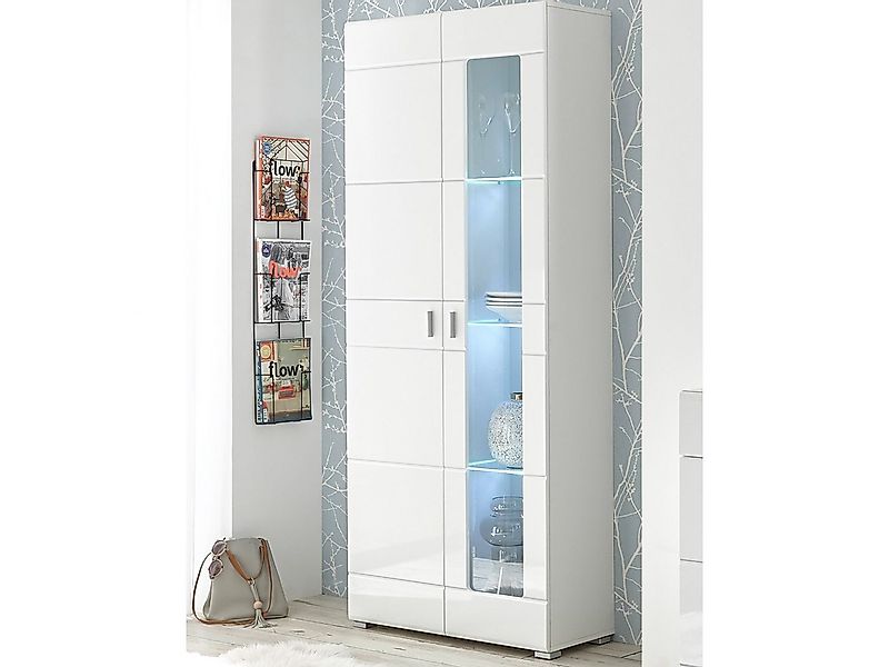 PREISBRECHER Vitrine Ella 80 x 194 x 35 cm (B/H/T) günstig online kaufen