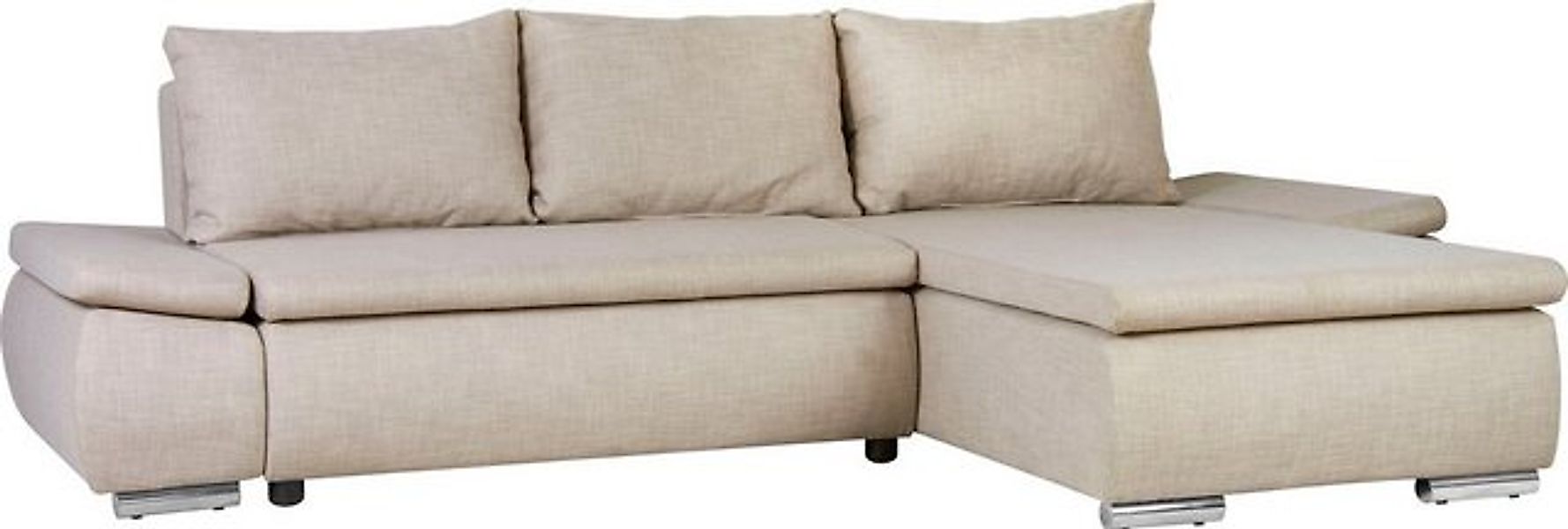 Home affaire Ecksofa Acra L-Form, mit Bettfunktion und Bettkasten, in Matte günstig online kaufen