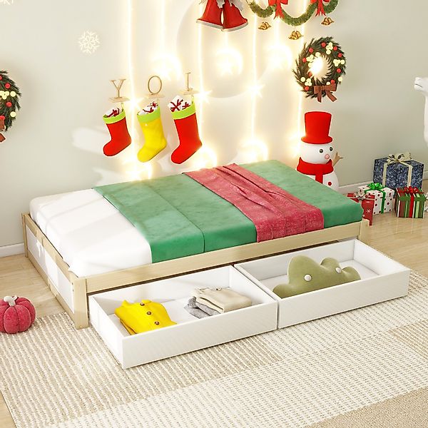 STILVORA Kinderbett 90x200 Babybett mit Stauraum günstig online kaufen