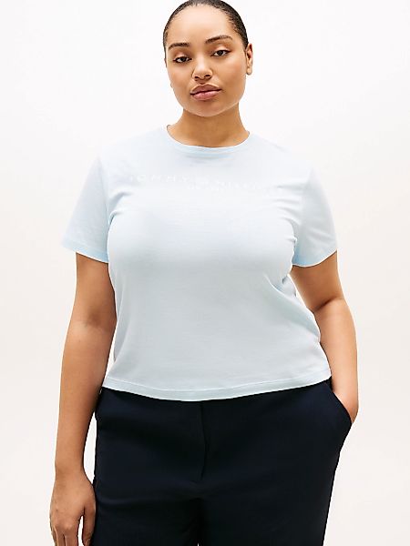 Tommy Hilfiger Curve T-Shirt "CRV REG CORP LOGO C-NK SS" in großen Größen günstig online kaufen