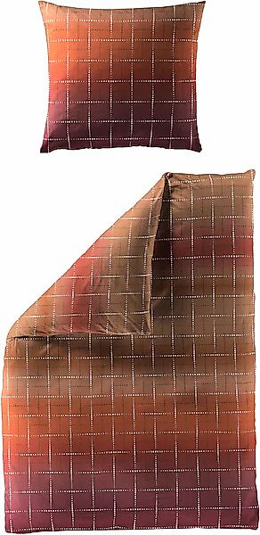 BIERBAUM Bettwäsche »4062« 2 Stk. tlg. Mako-Satin, 100 % Baumwolle, pflegel günstig online kaufen