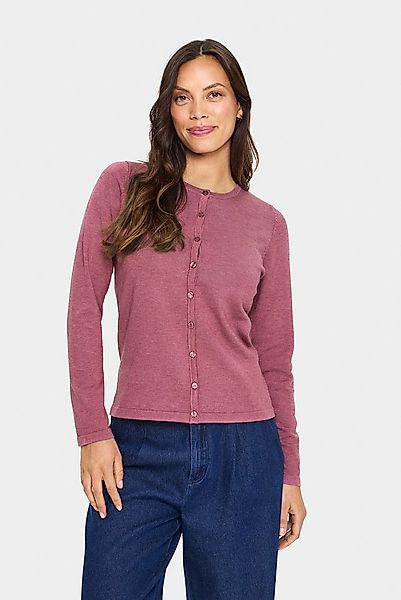 Saint Tropez Strickjacke A8661, MilaSZ R-Neck Cardigan Viskose Feinstrick, günstig online kaufen