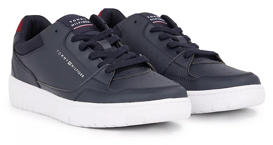 Tommy Hilfiger Sneaker "TH BASKET CORE LEATHER", mit seitlichem Logoprint günstig online kaufen