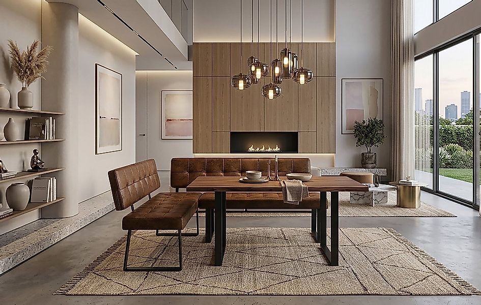 B&D home Eckbank AKA (2-St), beidseitig montierbar, gepolstert, mit Rückenl günstig online kaufen