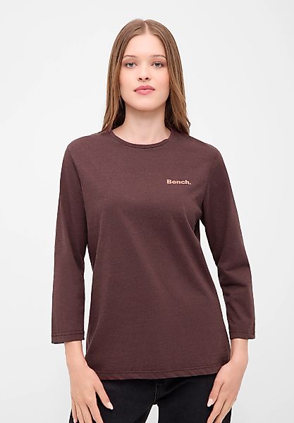 Bench. 3/4-Arm-Shirt "ROMILEY", tailliertes Basic mit 3/4 Arm und Logoprint günstig online kaufen