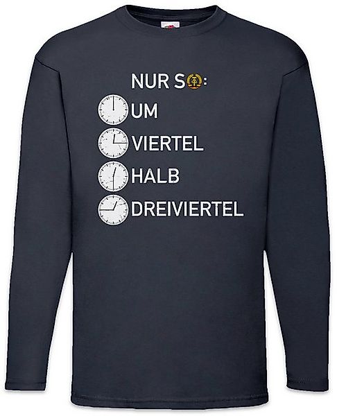 Urban Backwoods Langarmshirt Uhrzeit Ost Langarm T-Shirt DDR Osten Ostalgie günstig online kaufen