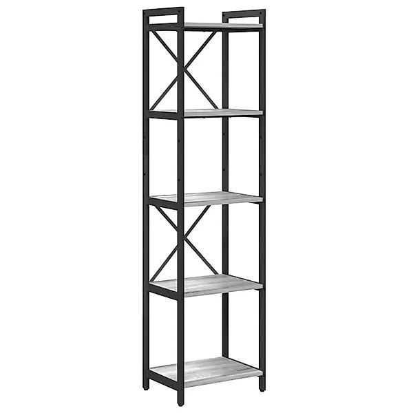vidaXL Bücherregal Grau Sonoma 40 x 30 x 155 cm Holzwerkstoff 868356 günstig online kaufen