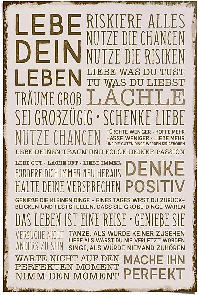 Reinders Poster "Denke positiv" 1 Stk. tlg. günstig online kaufen