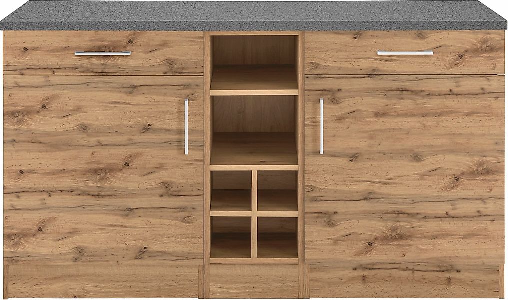 KOCHSTATION Unterschrank "KS-Colmar" 150 cm breit, 2 Schubkästen, 2 Türen, günstig online kaufen