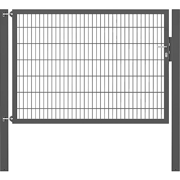Einzeltor Flexo Plus 200 cm x 140 cm Pfosten 100 cm x 100 cm Anthrazit günstig online kaufen