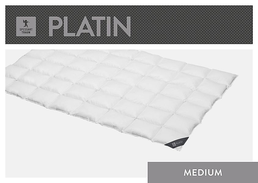 SPESSARTTRAUM Gänsedaunenbettdecke "Platin" extrawarm Füllung 100Reineweiss günstig online kaufen