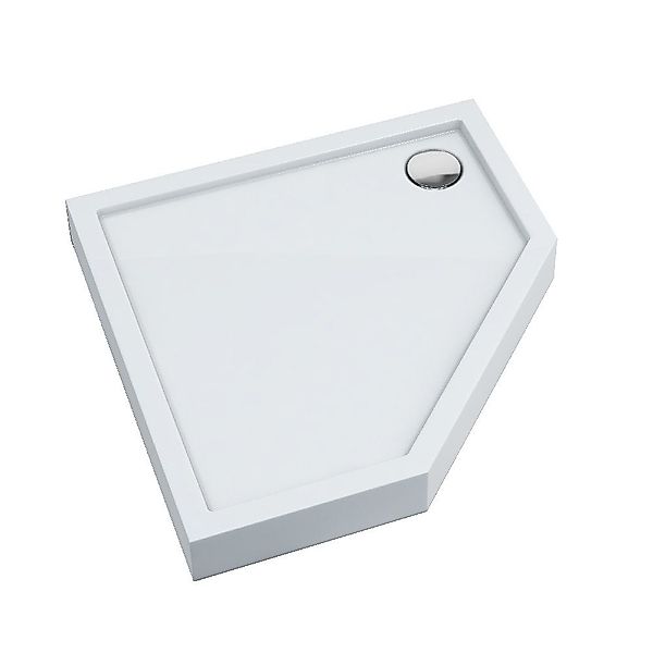 Aquabad® Duschwanne ULTIMA Smooth White, Fünfeck, günstig online kaufen