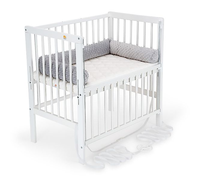 FabiMax Beistellbett Flex weiß mit Nestchenschlange günstig online kaufen