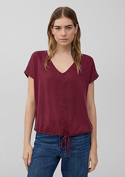 s.Oliver Blusentop Bluse Ärmellose Bluse aus Lyocell mit Tunnelzug am Saum günstig online kaufen