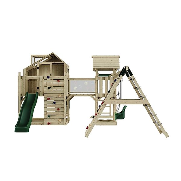 OutdoorToys Spielturm Milo mit Babyschaukel Dunkelgrün günstig online kaufen