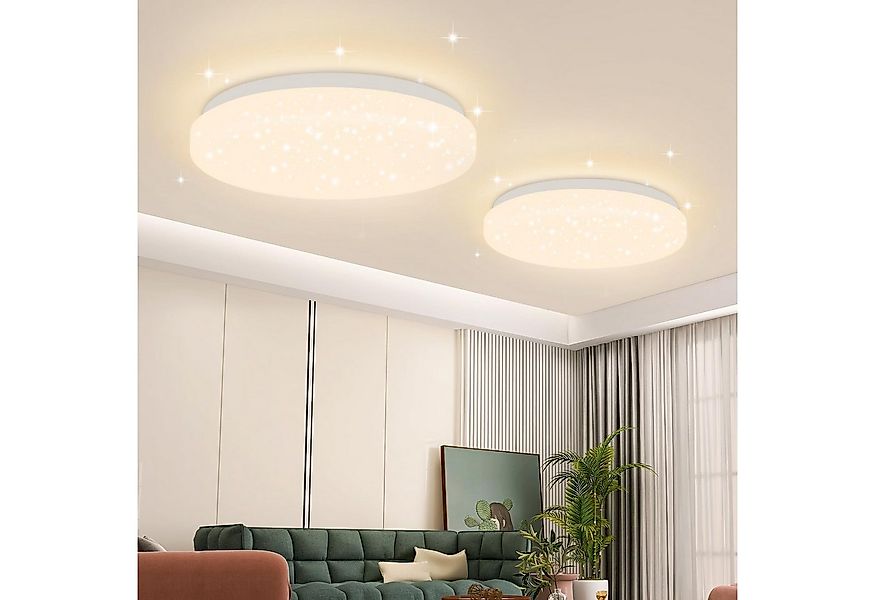 Nettlife LED Deckenleuchte Sternenhimmel Kinderzimmer 15W 21cm 3000K/4000K günstig online kaufen