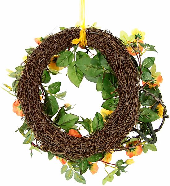 I.GE.A. Kunstkranz "Wildrosen" Rosenkranz, Türkranz, Rosenblüten günstig online kaufen