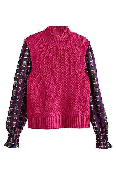 Next Pullunder Strick-Tanktop mit Wollanteil im Lagenlook (1-tlg) günstig online kaufen