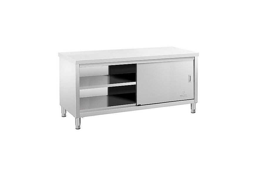 Royal Catering Arbeitstisch 180 x 70 cm Arbeitsschrank Edelstahltisch Schie günstig online kaufen