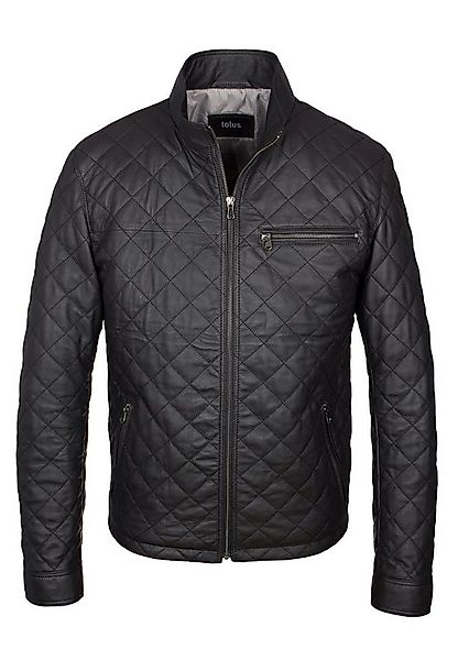 Lolus Lederjacke Tale 2 Schwarz Elegante und sportliche Steppjacke aus weic günstig online kaufen