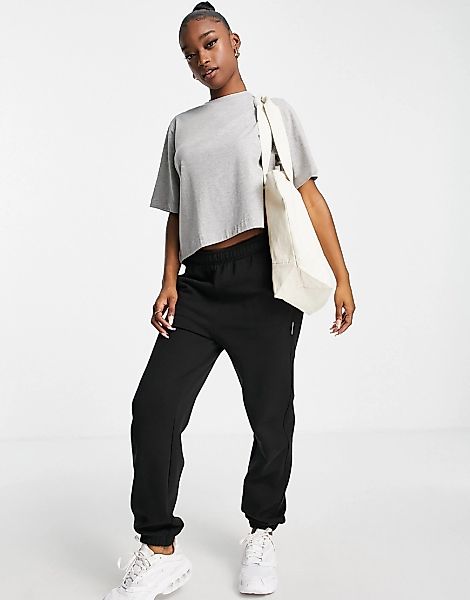 ASOS – Rest Day – Kastiges Oversize-T-Shirt-Grau günstig online kaufen