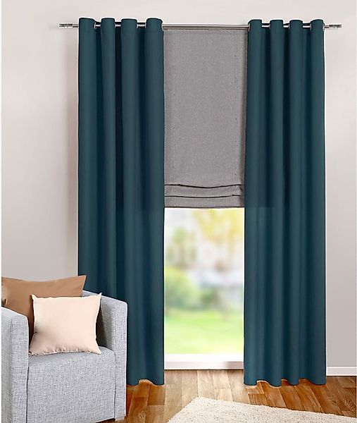 Weckbrodt Vorhang "Vito" Ösen 1 Stk. tlg. Microvelour, blickdicht, Unifarbe günstig online kaufen