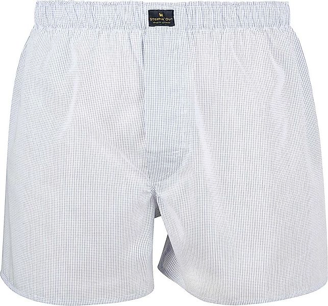 Steppin' Out Boxer Checky Blau - Größe XL günstig online kaufen