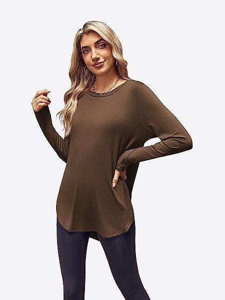 Imily Bela Longshirt Damen Langärmlige Tunika-Tops (Packung, 1-tlg., 1per-P günstig online kaufen