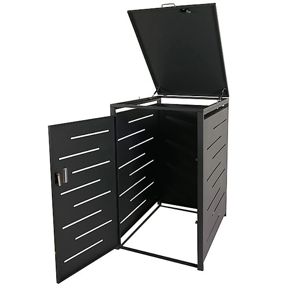 PROREGAL Mülltonnenbox XL 1er 116x71x98cm Erweiterbar Anthrazit günstig online kaufen