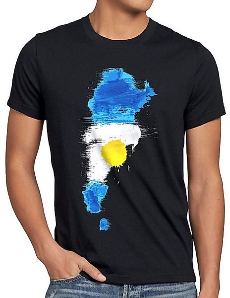 style3 T-Shirt Flagge Argentinien Fußball Sport Argentina WM EM Fahne günstig online kaufen