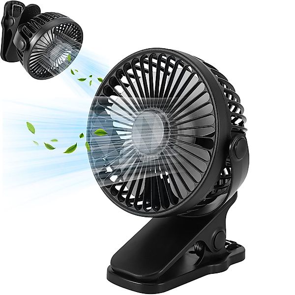 BlingBin Mini USB-Ventilator Leise Clip Tischventilator günstig online kaufen