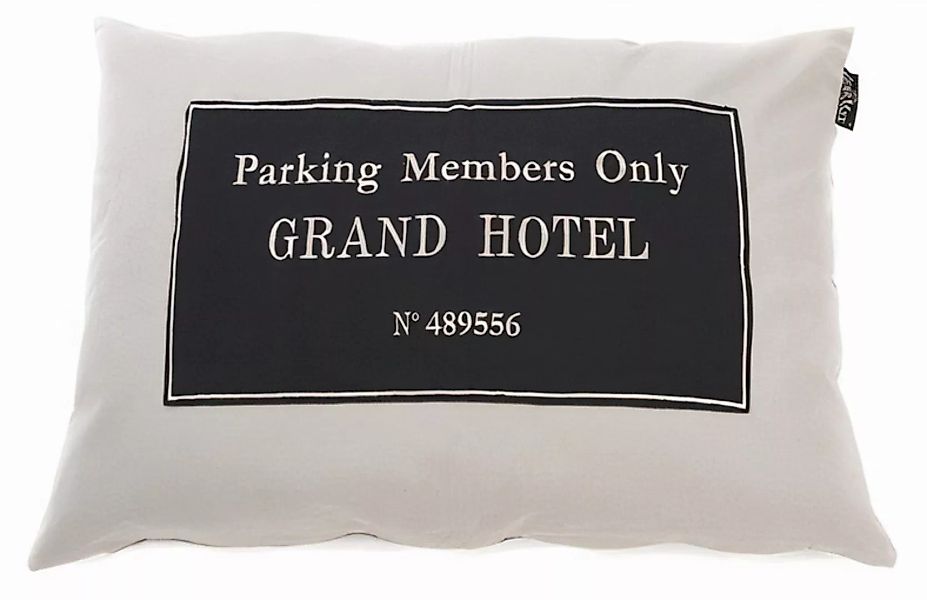 Kissenbezug Hund Grand Hotel 70 X 100 Cm Baumwolle Beige günstig online kaufen