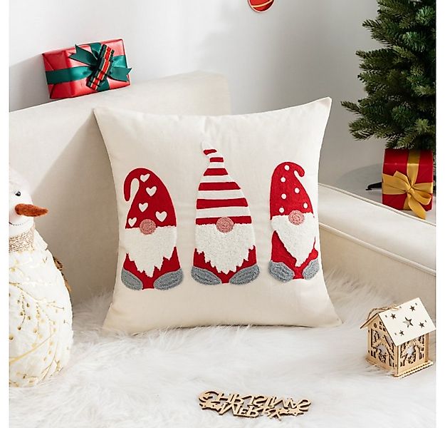 BYSURE Kissenbezug, (2 Stück), Leinen Kissenhüllen für Weihnachten günstig online kaufen
