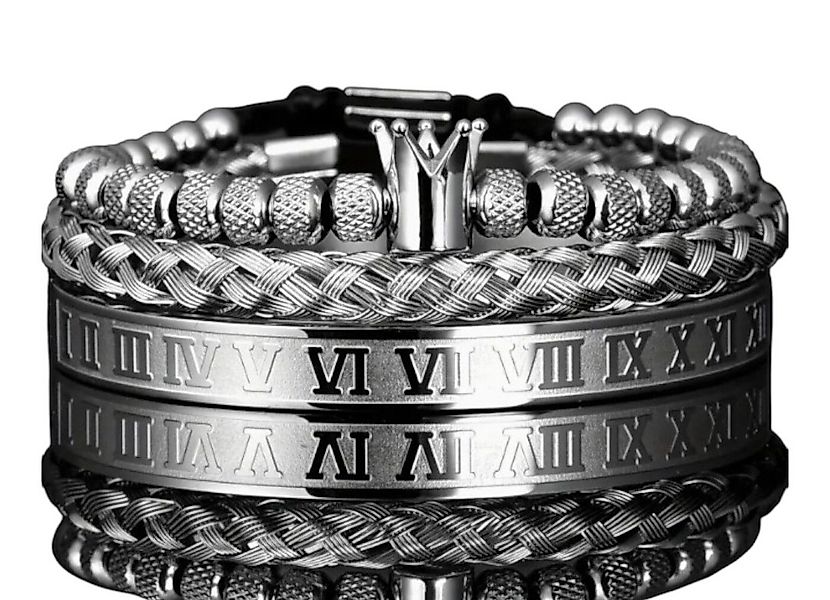 Lale Collection® Armband Set Herren Armband-Set-Edelstahl günstig online kaufen