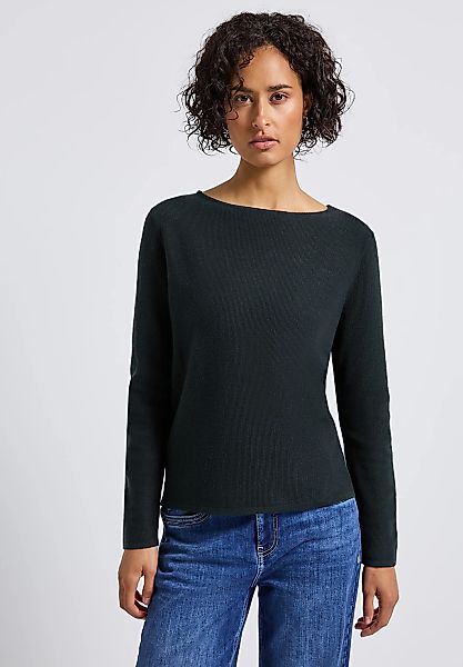 STREET ONE Strickpullover mit U-Boot-Ausschnitt günstig online kaufen