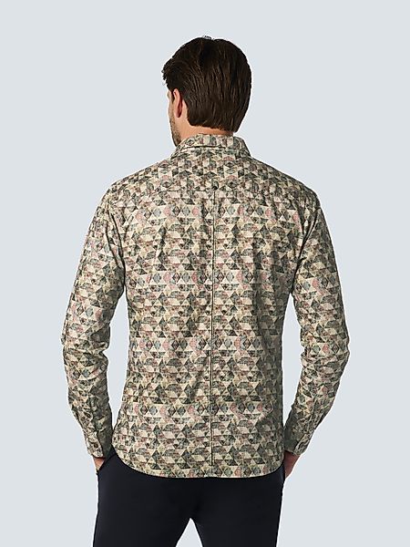 NO EXCESS Langarmhemd "No Excess Hemd mit Kord-Karodruck" günstig online kaufen