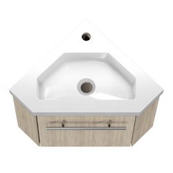 duschspa Waschtisch 45 cm Eckwaschtisch Waschbecken günstig online kaufen