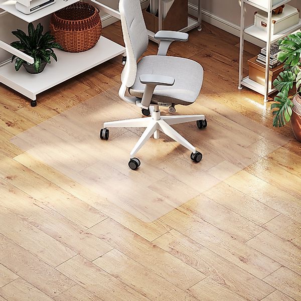 HOMCOM Bodenschutzmatte 120 x 120 cm Bürostuhl Unterlage in Transparent, Kr günstig online kaufen