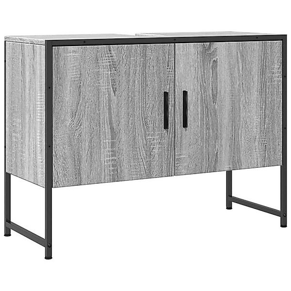 vidaXL Waschbeckenunterschrank Waschbeckenschrank Grau Sonoma 80x33x60 cm H günstig online kaufen