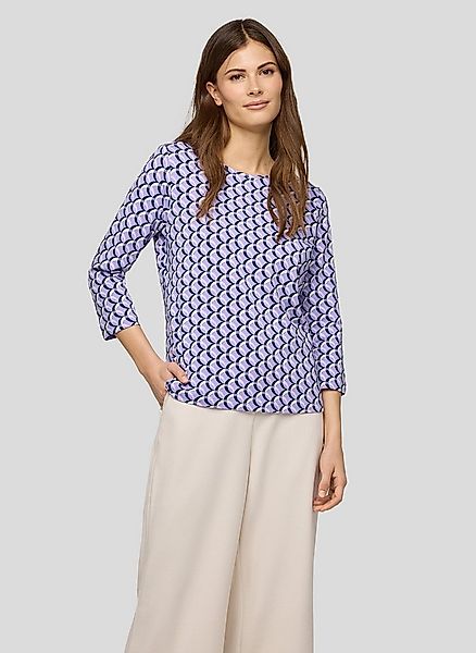 Rabe 3/4-Arm-Shirt Sommershirt mit grafischem Allover-Muster günstig online kaufen