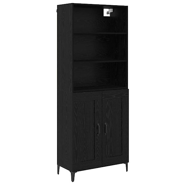 vidaXL Sideboard Wandmontiert 2 Stk Schwarz Eichen-Optik Holzwerkstoff 3403 günstig online kaufen