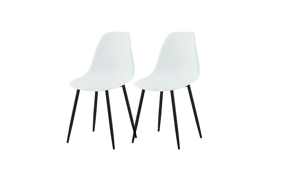 Esszimmerstuhl 2er-Set  Polar  ¦ weiß ¦ Maße (cm): B: 46 H: 81 Stühle > Ess günstig online kaufen