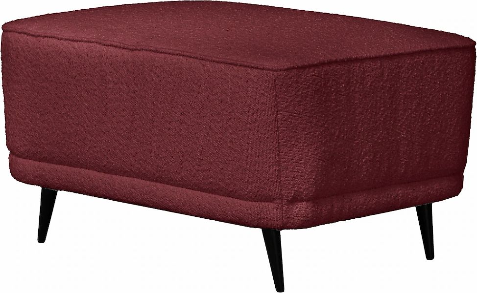 Home affaire Polsterhocker "Ashly" in 3 Bezugsvarianten, Bouclé, Samtoptik günstig online kaufen