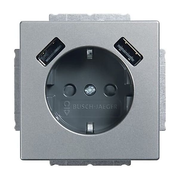 Busch-Jaeger SCHUKO-2x USB Steckdose 20 EUCB2USB-866 - 2CKA002011A6283 günstig online kaufen