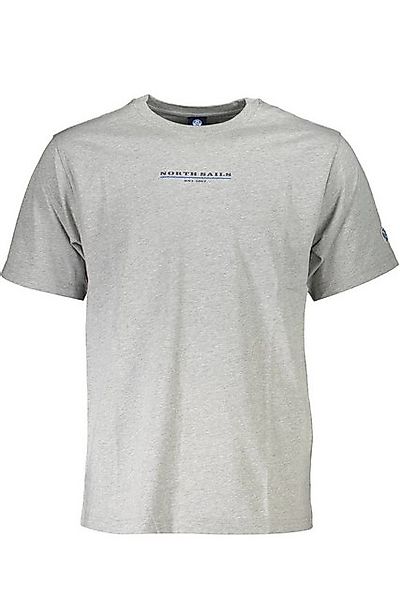 North Sails T-Shirt Bio-Baumwoll Herren T-Shirt Grau - Kurzarm günstig online kaufen