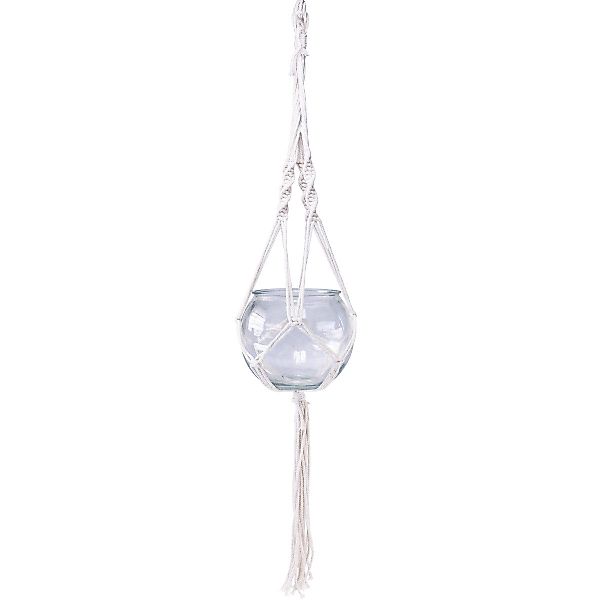 Viana Blumenampel Makramee Blumenampel Glas Deko günstig online kaufen